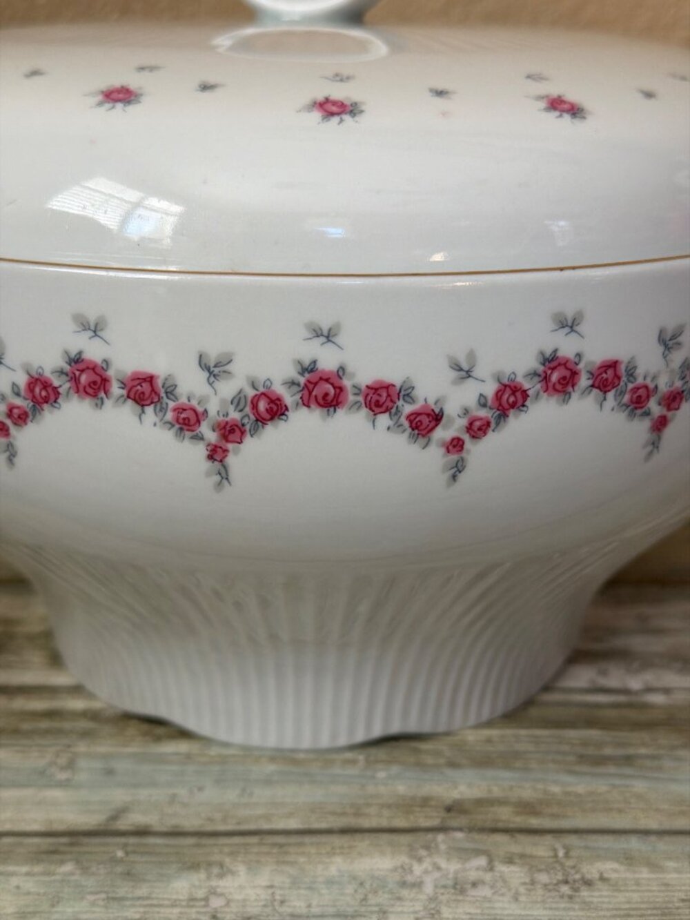 Vintage JLMenau Graf Von Henneberg Covered Porcelain Soup Tureen Bowl GDR - Picture 8 of 13